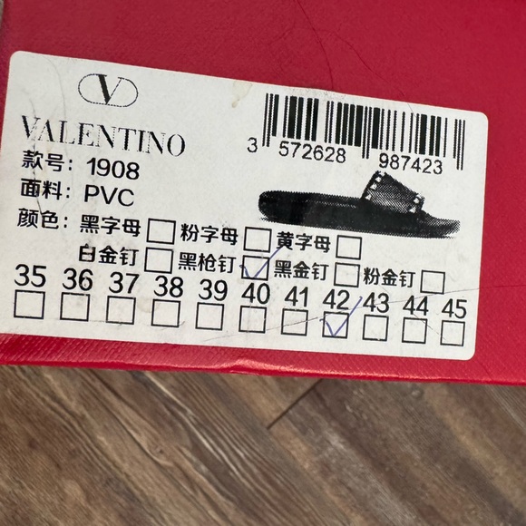 Valentino Rockstud Slides - Picture 7 of 8